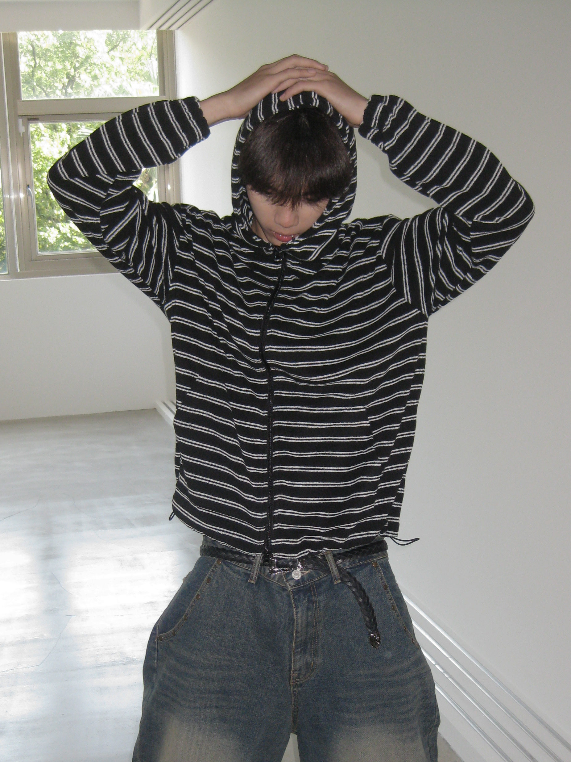daddy towel hoodie zip-up #外套