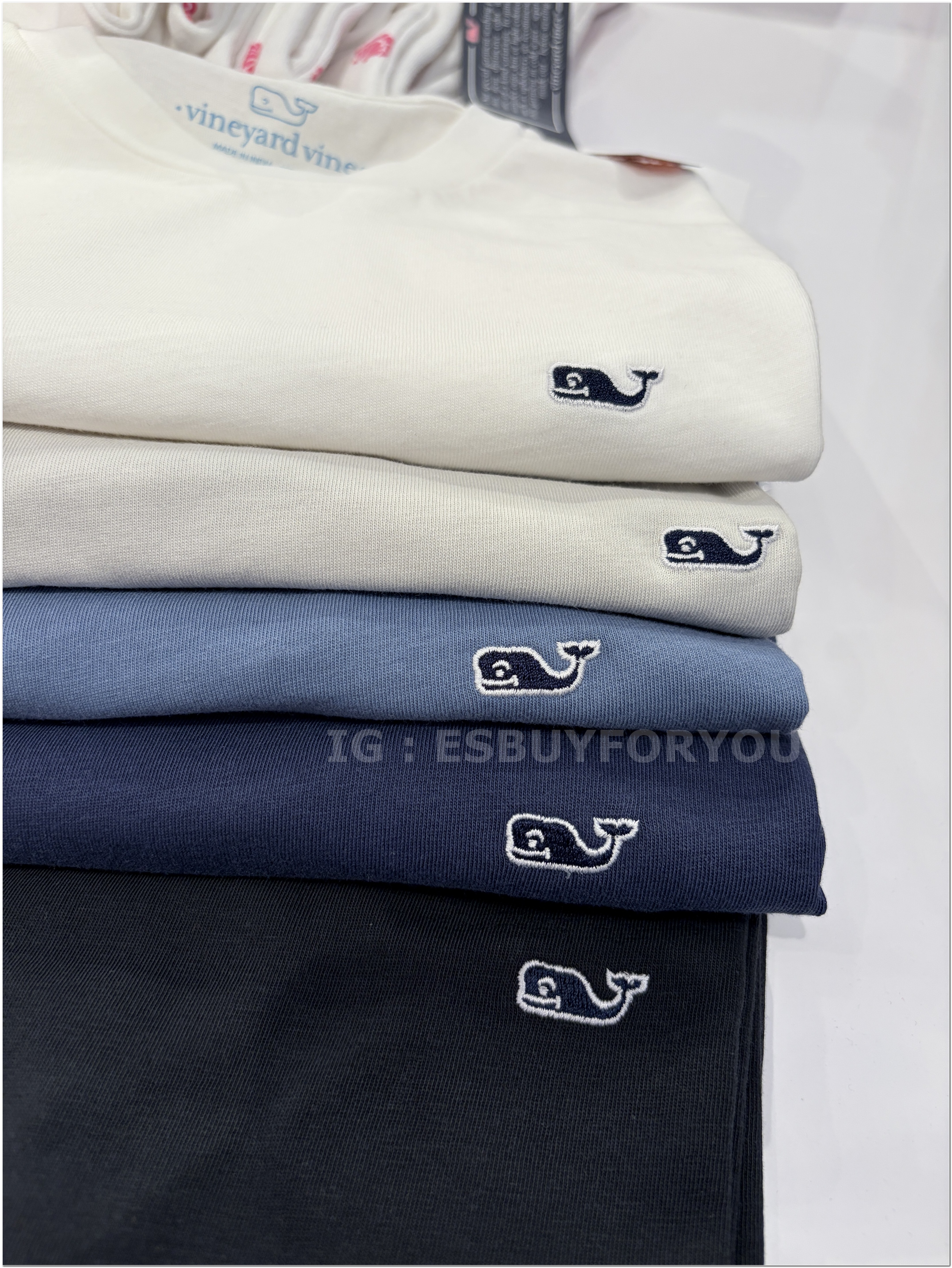 【限時】Vineyard Vines小鯨魚 男大人 經典刺繡小標 短TEE (9色)