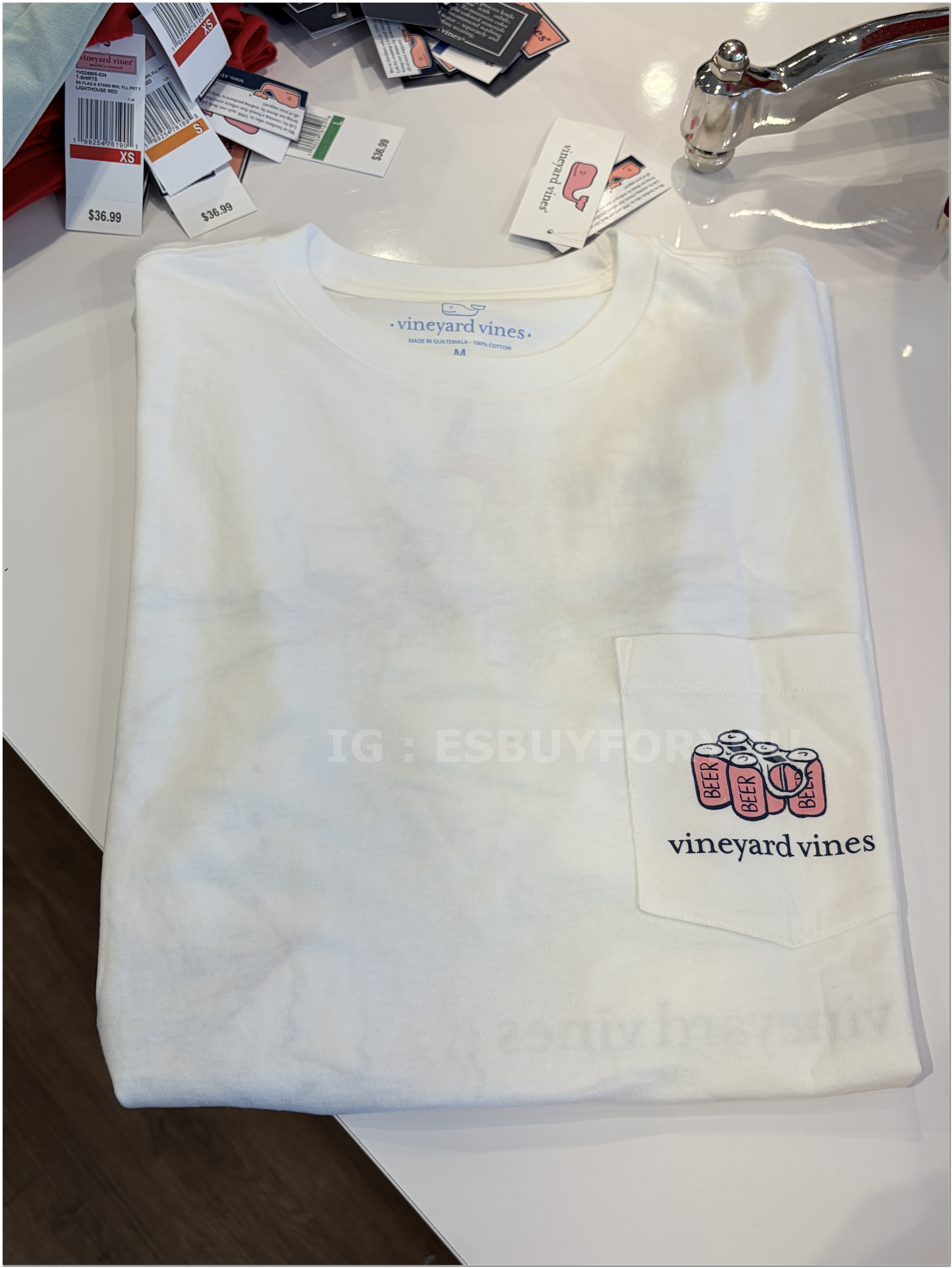 【限時】Vineyard Vines小鯨魚 男大人 造型圖案 短TEE