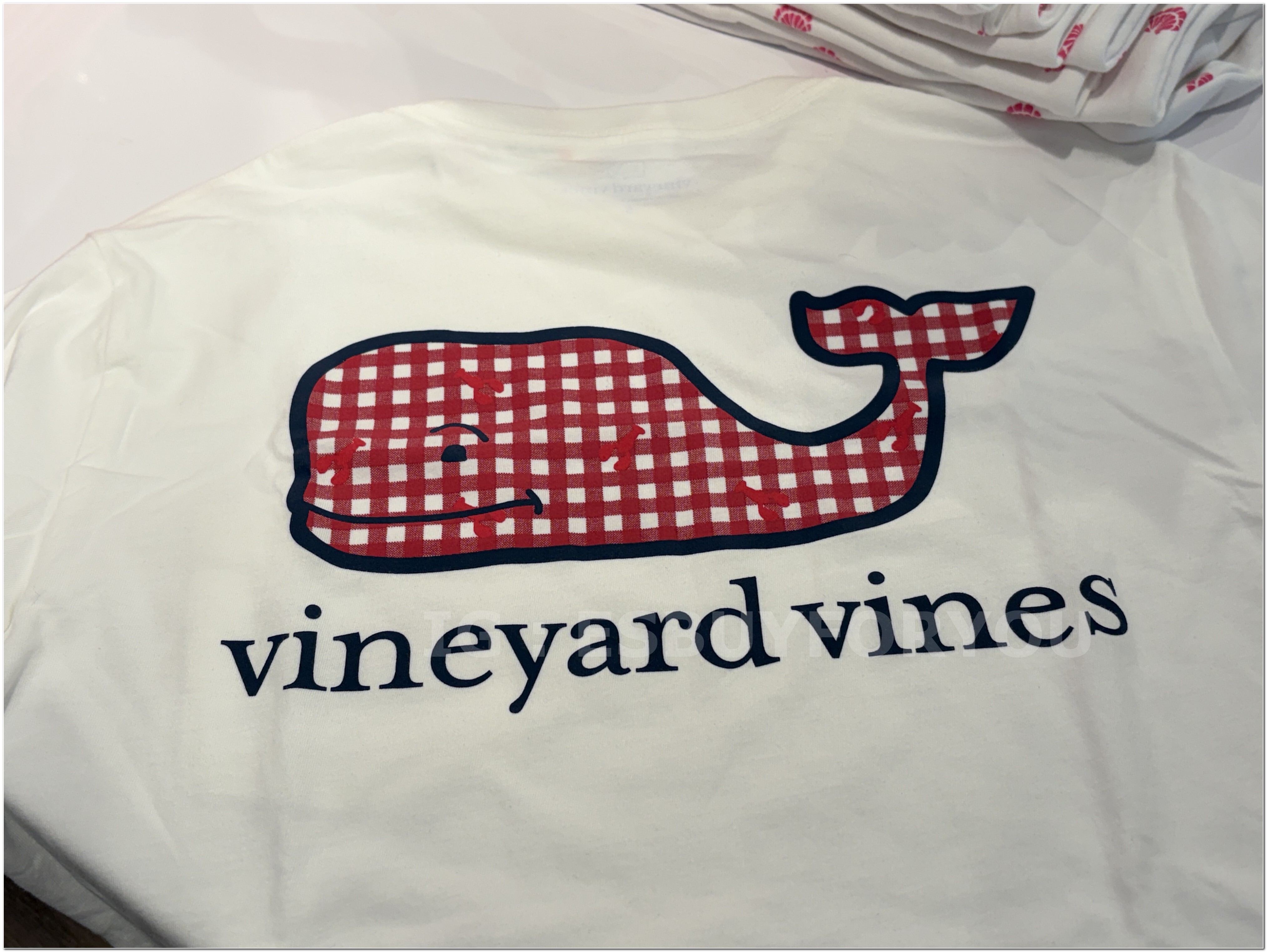 【限時】Vineyard Vines小鯨魚 男款 格紋小鯨魚 短TEE