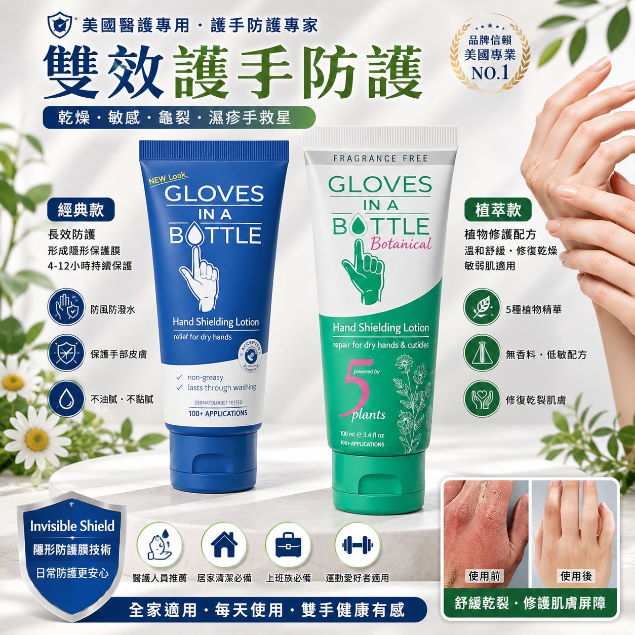 【預購】Gloves In A Bottle H070157 效護手防護乳系列 3.4 OZ