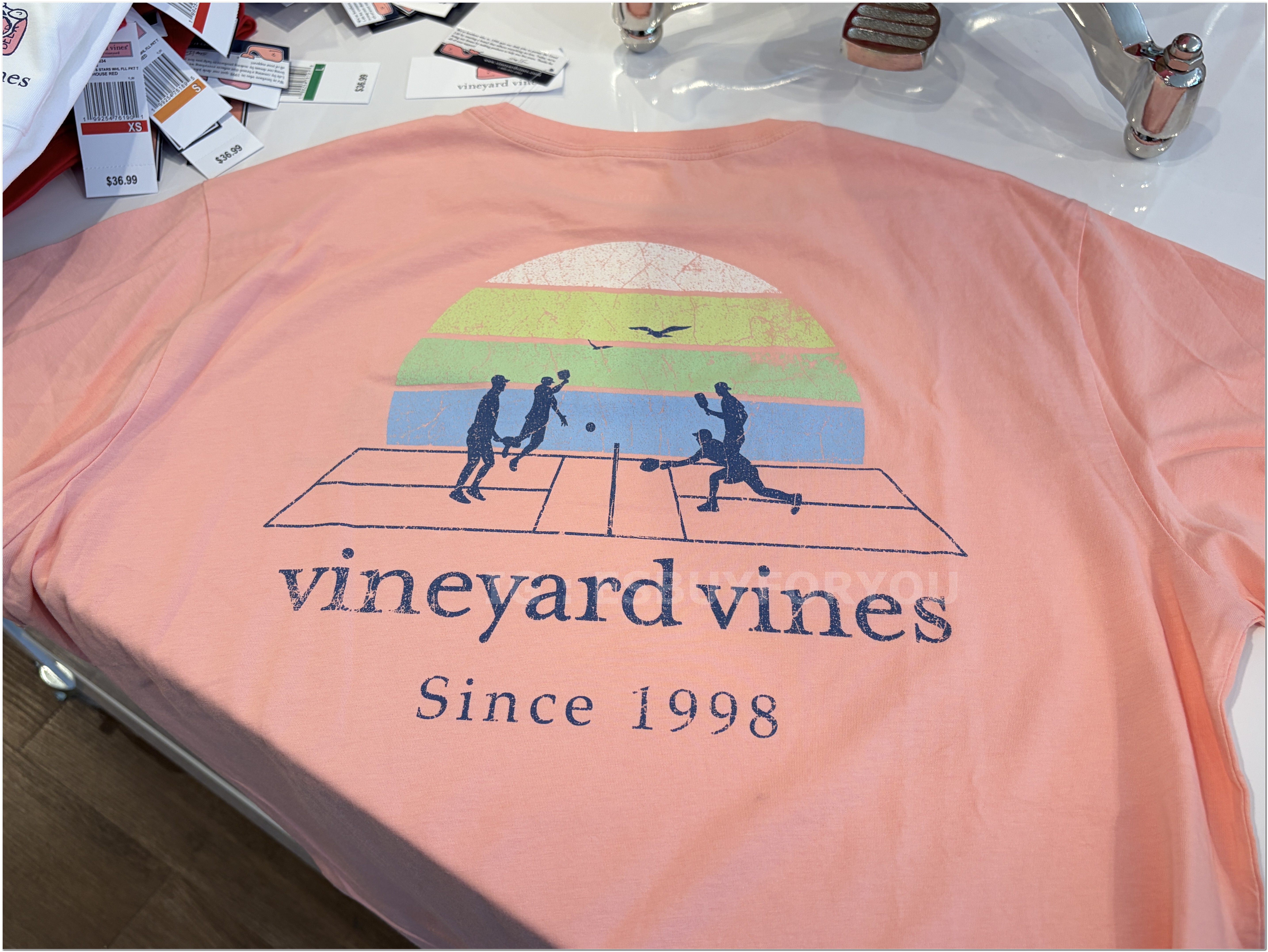 【限時】Vineyard Vines小鯨魚 男款 運動圖案 短TEE