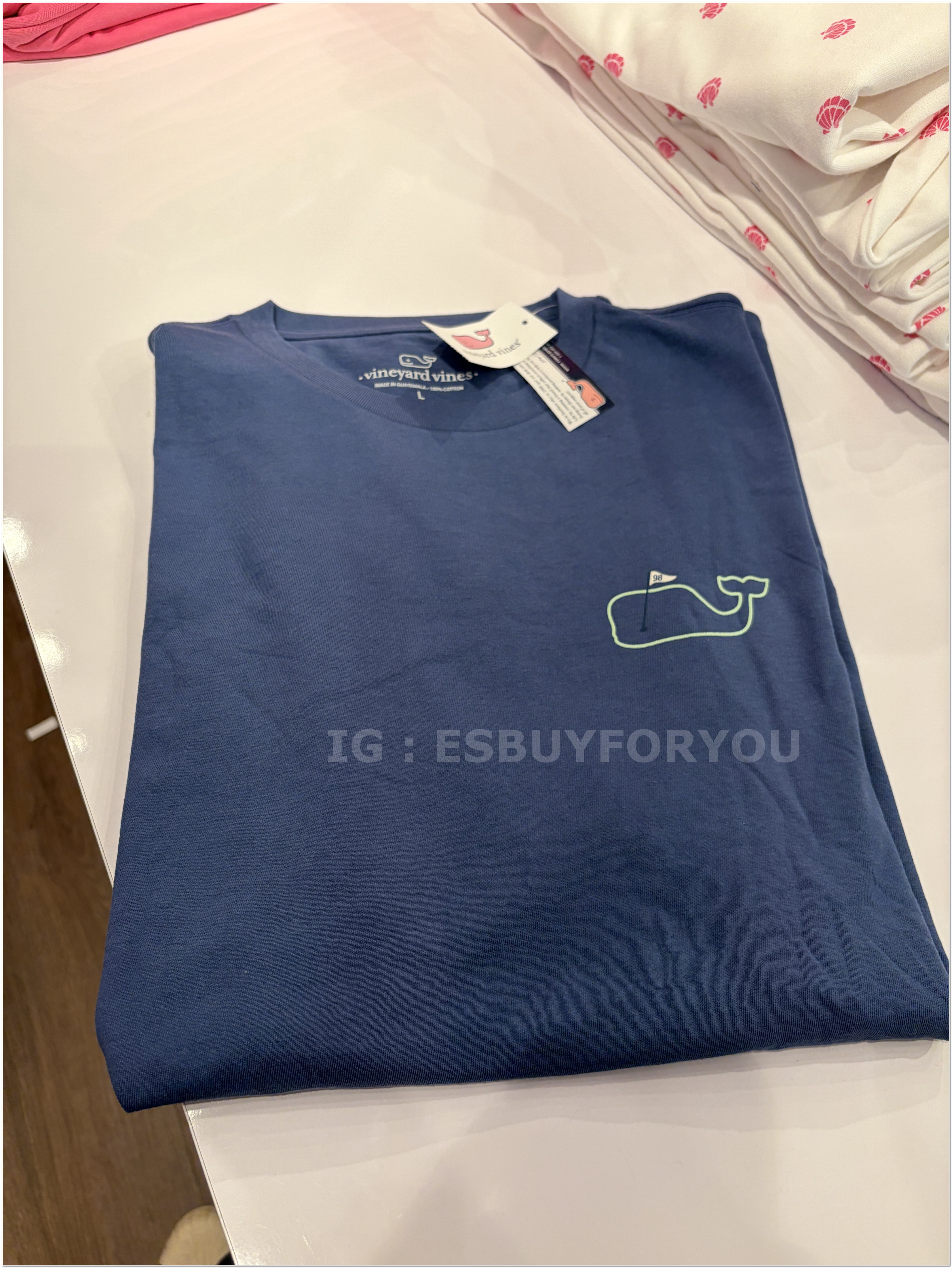 【限時】Vineyard Vines小鯨魚 男款 高爾夫圖案 短TEE