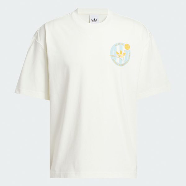 Adidas 愛迪達 Og Crest Tee KD3613 男女 T恤 運動上衣 休閒短袖 白 亞版 淡藍印花