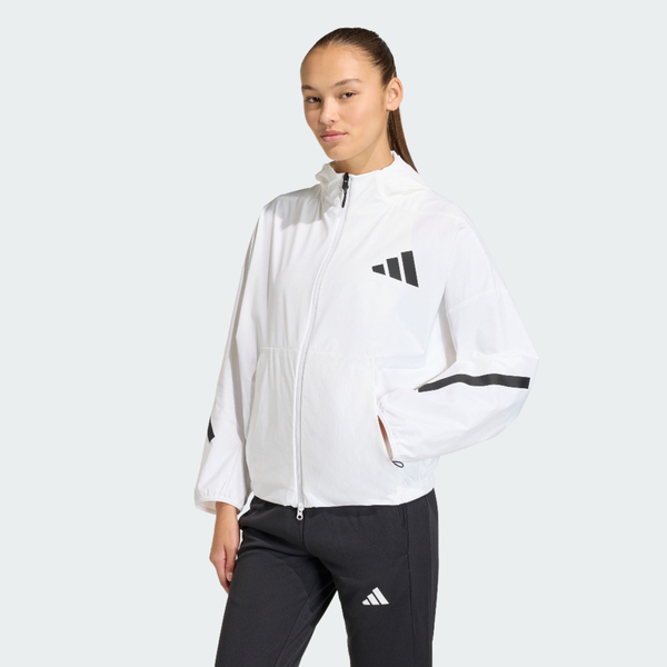 Adidas 愛迪達 W Z.n.e. Wv Tt KD8474 女 連帽外套 運動外套 防曬 白 亞版