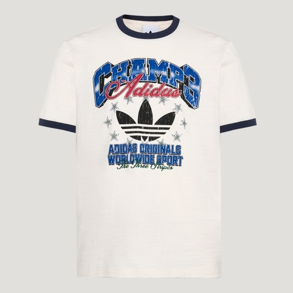 Adidas 愛迪達 Ringer Tee LE7355 男 T恤 運動上衣 休閒短袖 白 亞版 純棉 印花
