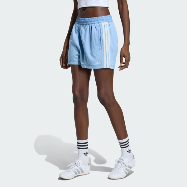 Adidas 愛迪達 Denim Shorts KY3170 女 短褲 運動短褲 休閒短褲 藍 亞版 丹寧