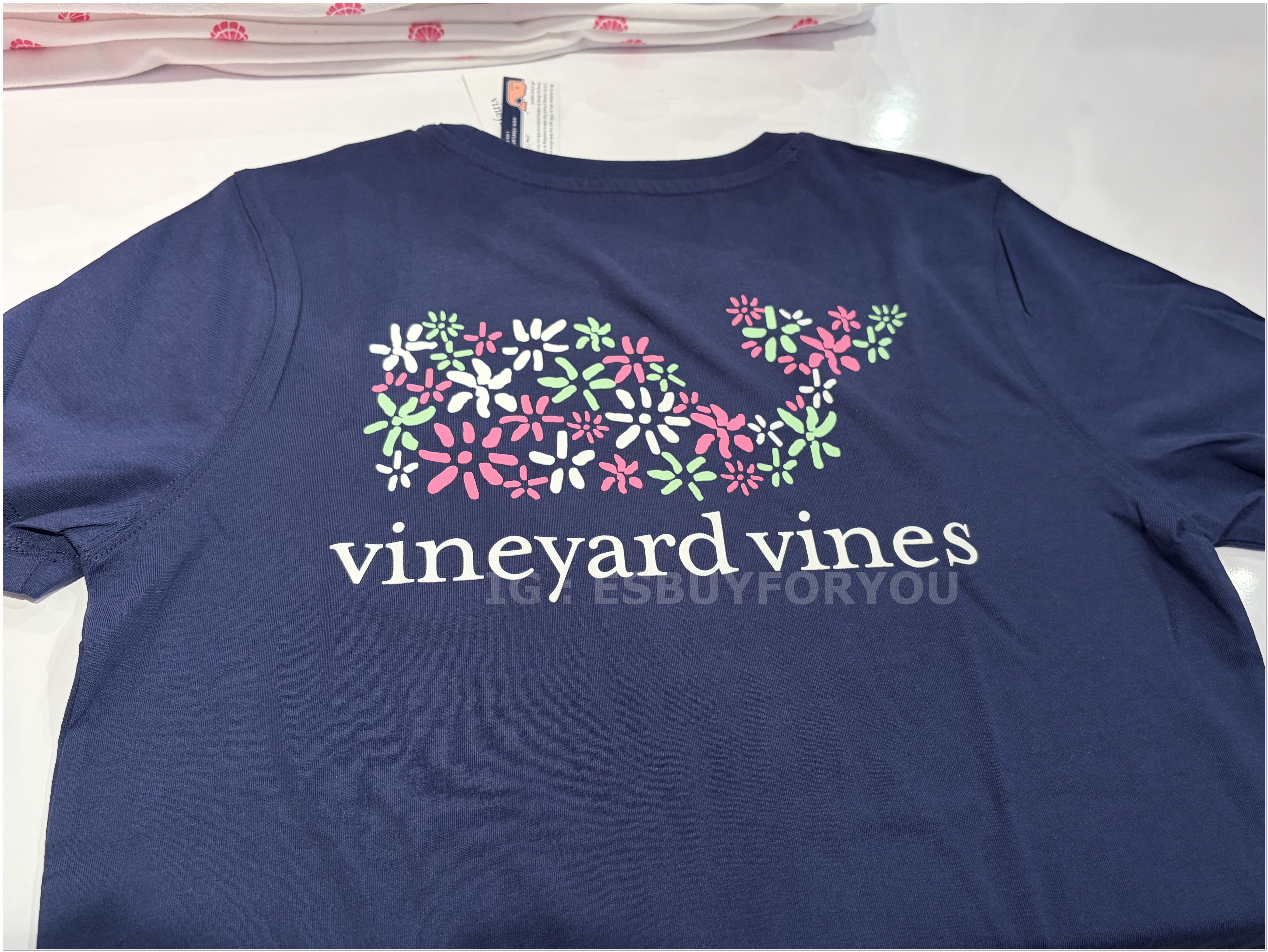 【限時】Vineyard Vines小鯨魚 女大人 花卉小鯨魚 短TEE