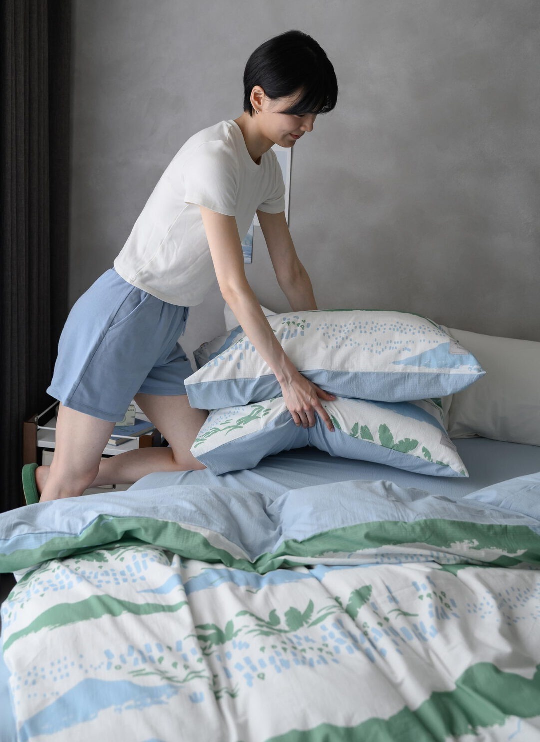印花樂全套薄被套床包組 ( 床包 + 被套 + 枕套 ) /翔仔居家聯名/縱谷
