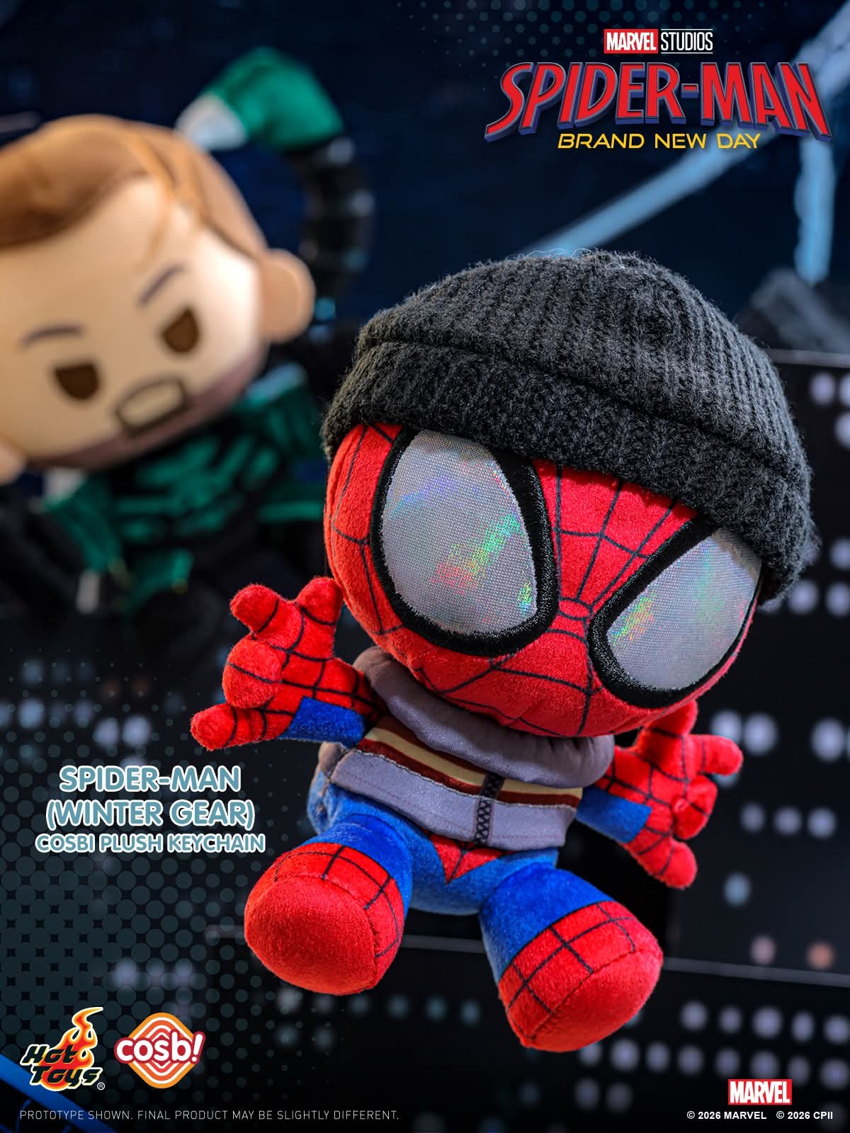 Hot Toys Spider-Man Brand New Day Cosbi Plush Keychain