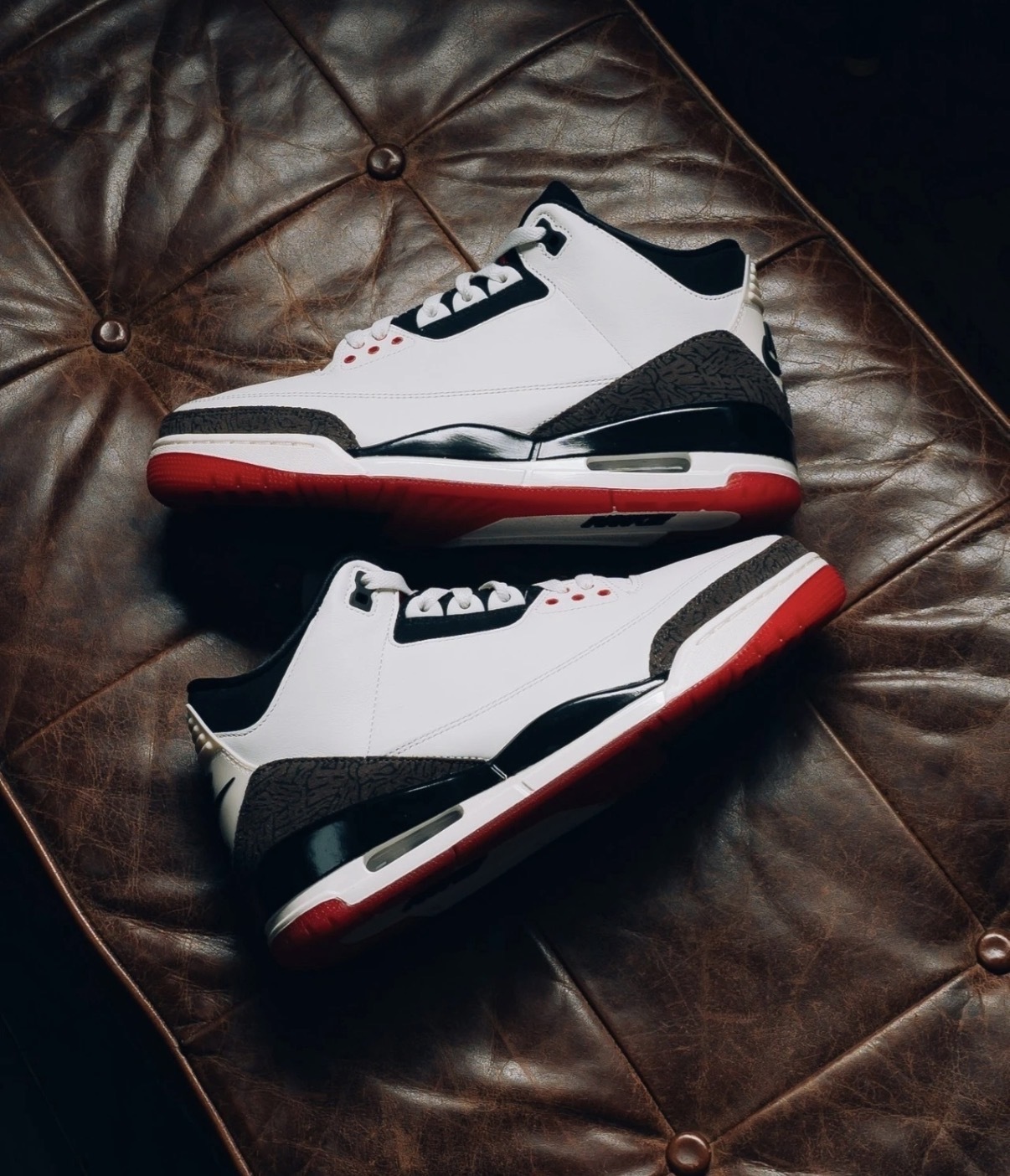 男鞋 NIKE AIR JORDAN 3 RETRO OG 'World's Best Dad' 白黑咖 爆裂紋 氣墊 皮革 緩震 籃球鞋【IF4396-103】AJ3