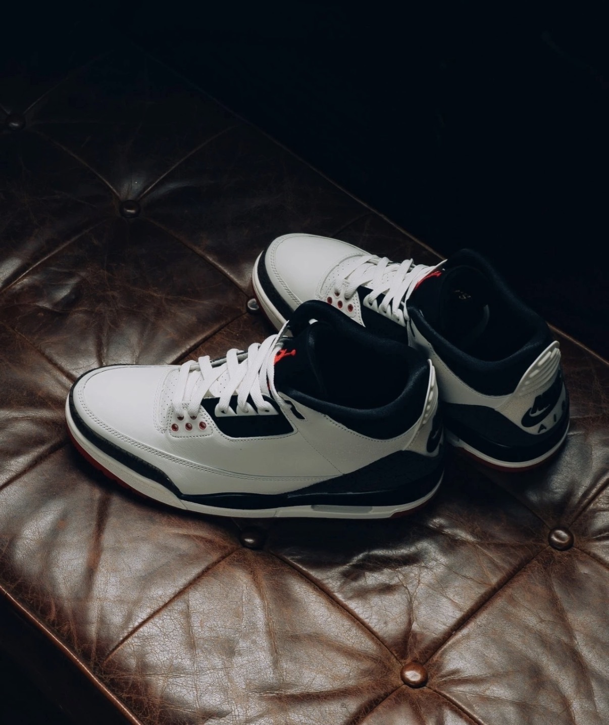 男鞋 NIKE AIR JORDAN 3 RETRO OG 'World's Best Dad' 白黑咖 爆裂紋 氣墊 皮革 緩震 籃球鞋【IF4396-103】AJ3