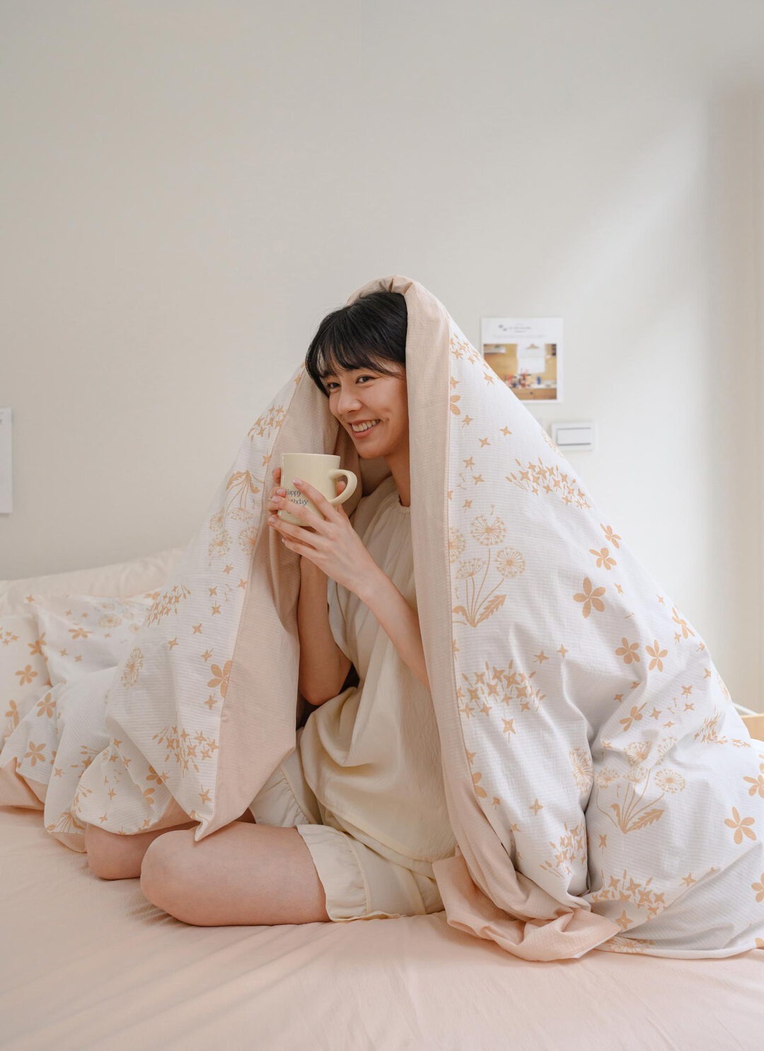 印花樂被套/翔仔居家聯名/野花草與蝴蝶