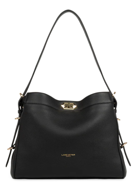 0702LC26-LANCASTER-HANDBAG- Mademoiselle ROMY 深黑 DARK BLACK (A26)
