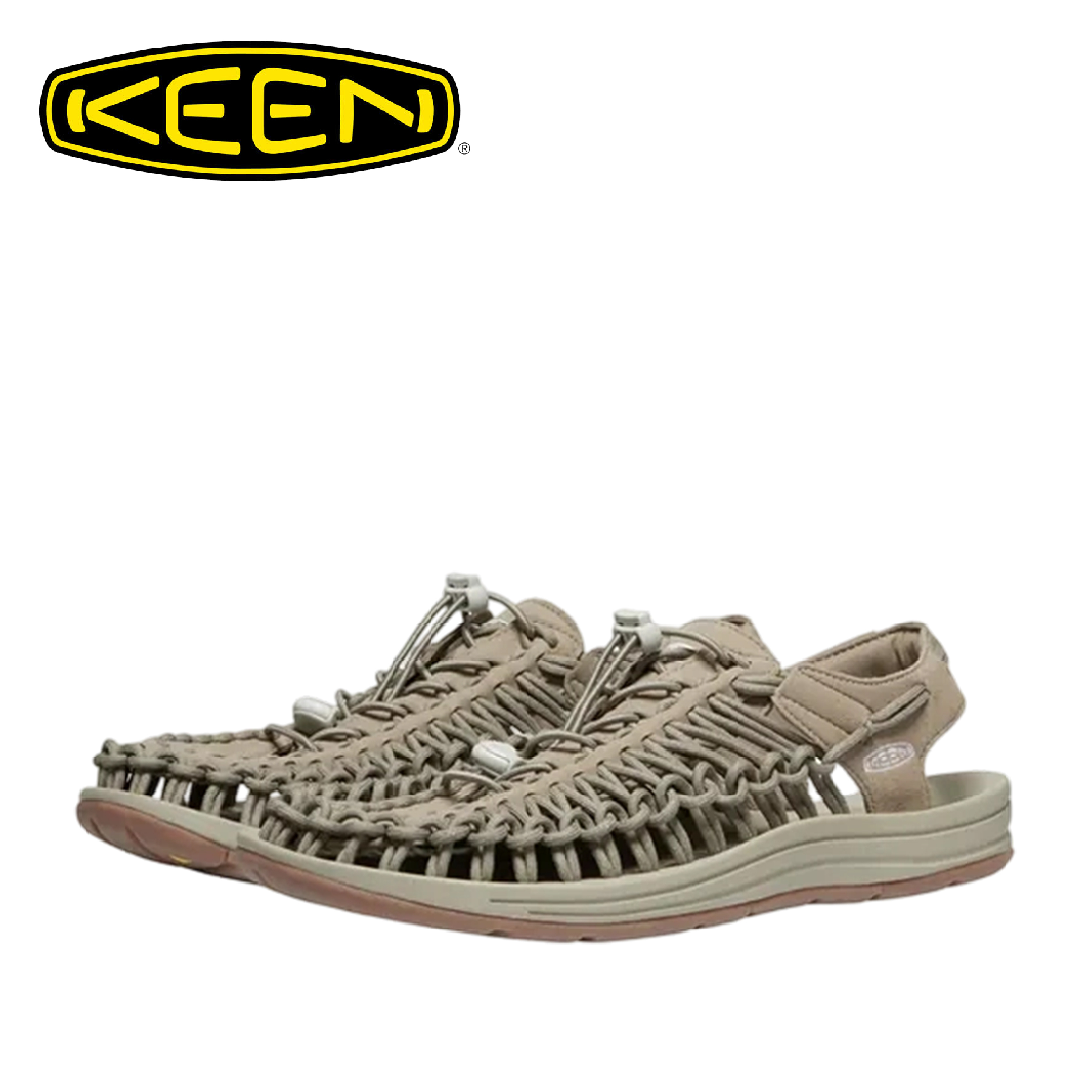 KEEN 美國  UNEEK 拉繩編織涼鞋 男款 (卡其色) 30K25169