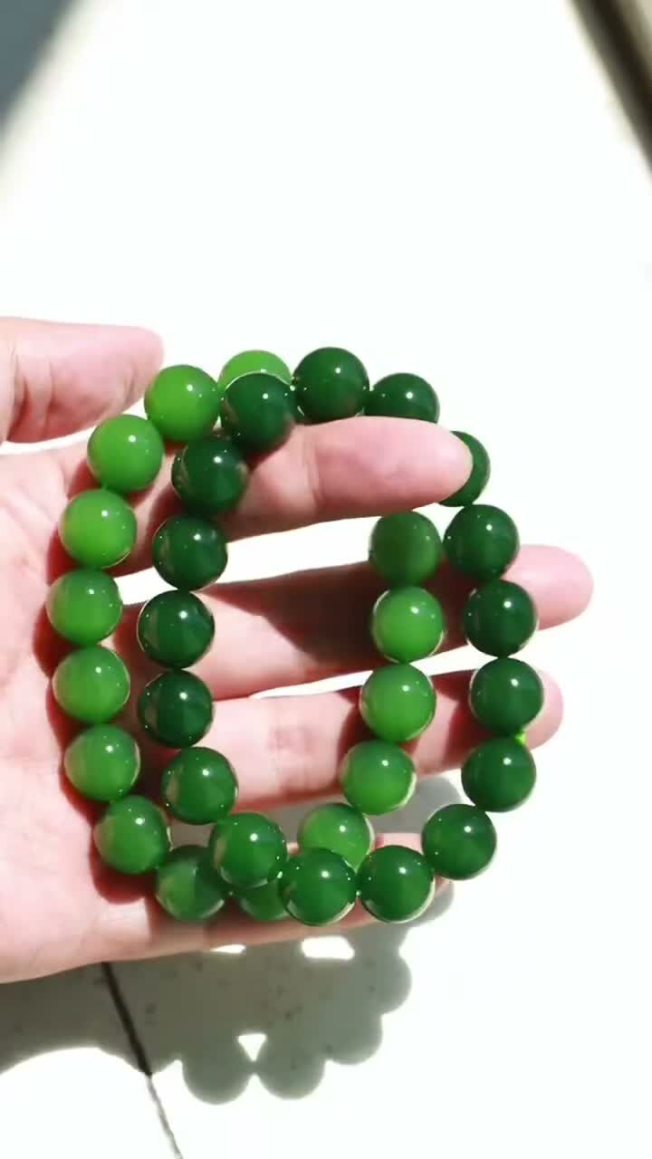 和田玉手串,天然和田玉軟玉