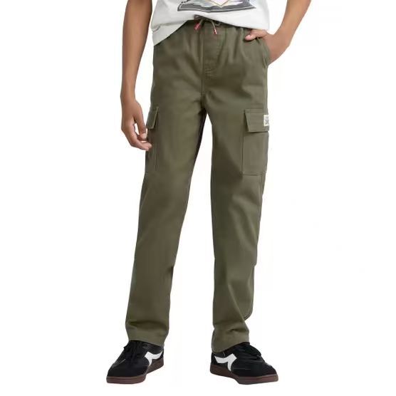【預購】Levi's H070208  童裝直筒工裝長褲 (軍綠色)