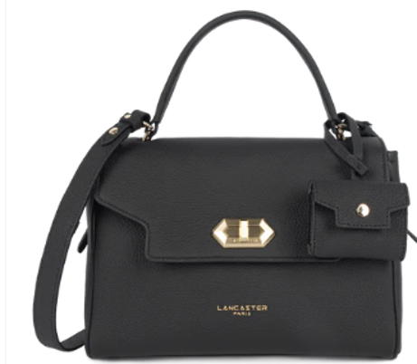 0702LC29-LANCASTER-HANDBAG-Toro Grace 深黑 DARK BLACK／淺啡 LIGHT BROWN (A29)