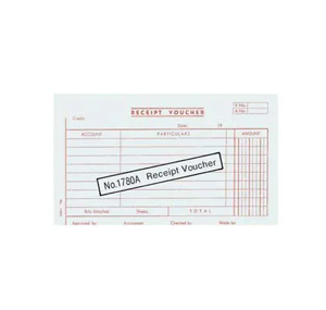 1780A 大本英文傳票 - RECEIPT 500117800