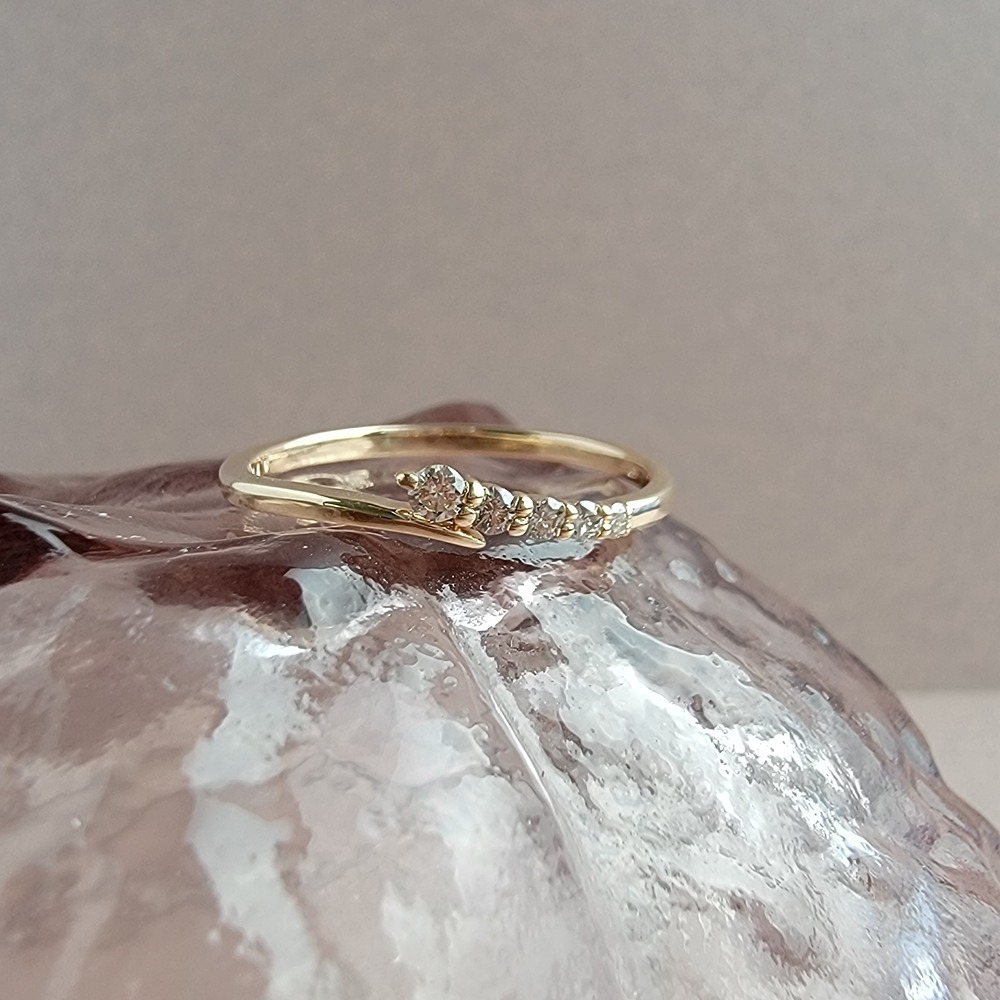 【me.luxe】K10相依10分鑽戒