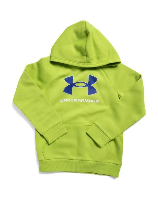 【預購】Under Armour H070219 大童印花連帽衛衣 (綠色)