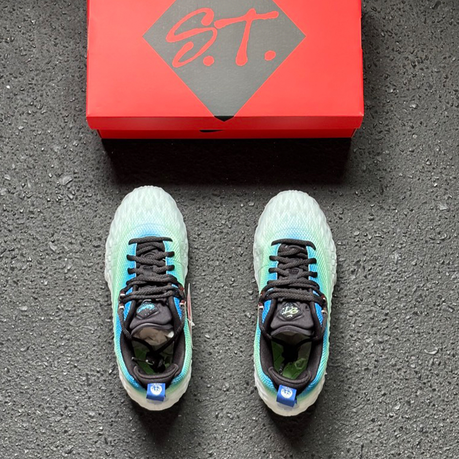 NIKE S.T. CHARGE EP "Mint Foam" 薄荷冰 泡沫 藍綠漸層 3D浮雕 冰晶底 實戰籃球鞋 IW1897-101