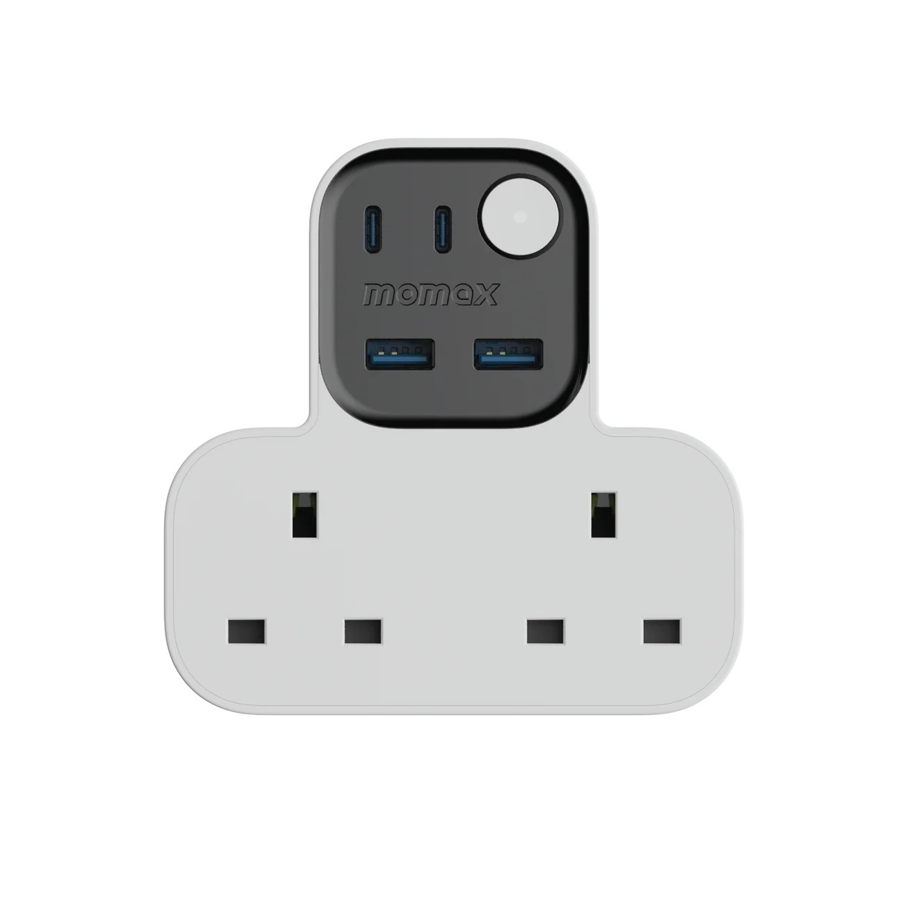 Momax 1-Charge Work Flow USB + 2口T型插座 US17UKW (白色）