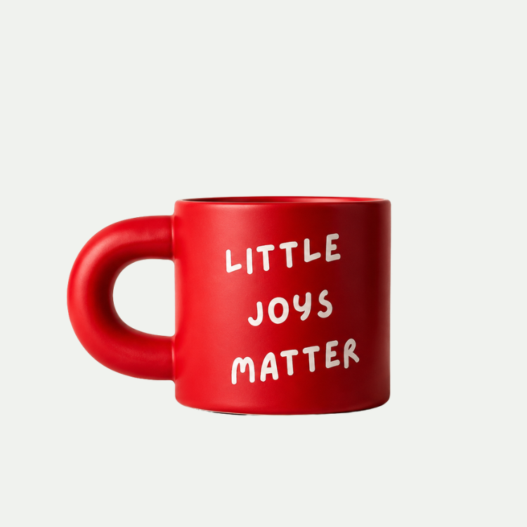 Little Joys Matter 小確幸紅色陶瓷杯