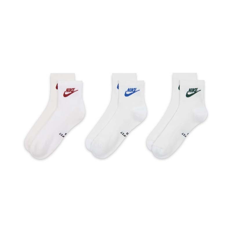 Nike Everyday Elevated 中筒襪 襪子 3雙一組 男女款 白色 IH8523-906 [台灣現貨]
