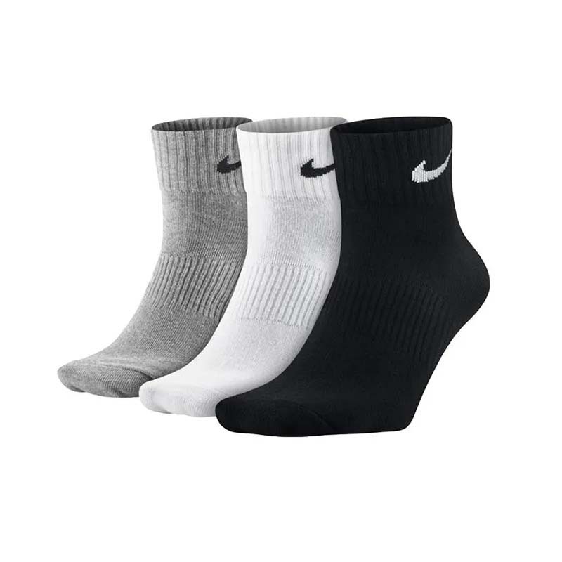 Nike Performance Lightweight 中筒襪 襪子 3雙一組 男女款 黑灰白 SX4706-901 [台灣現貨]