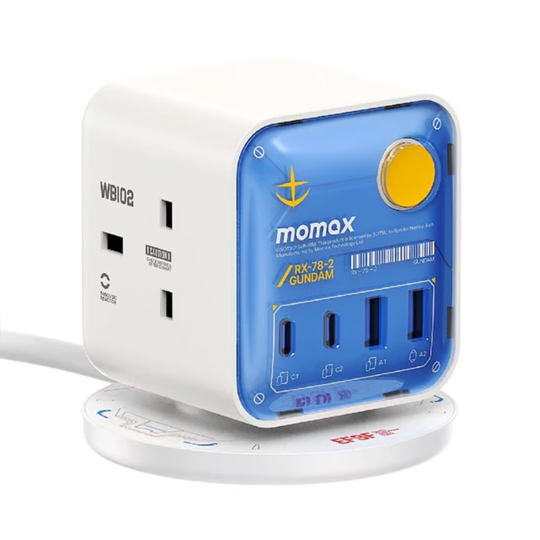 MOMAX 1-Charge Work Flow PD30W 2A2C 3位拖板 US20UKGDW (高達-白)