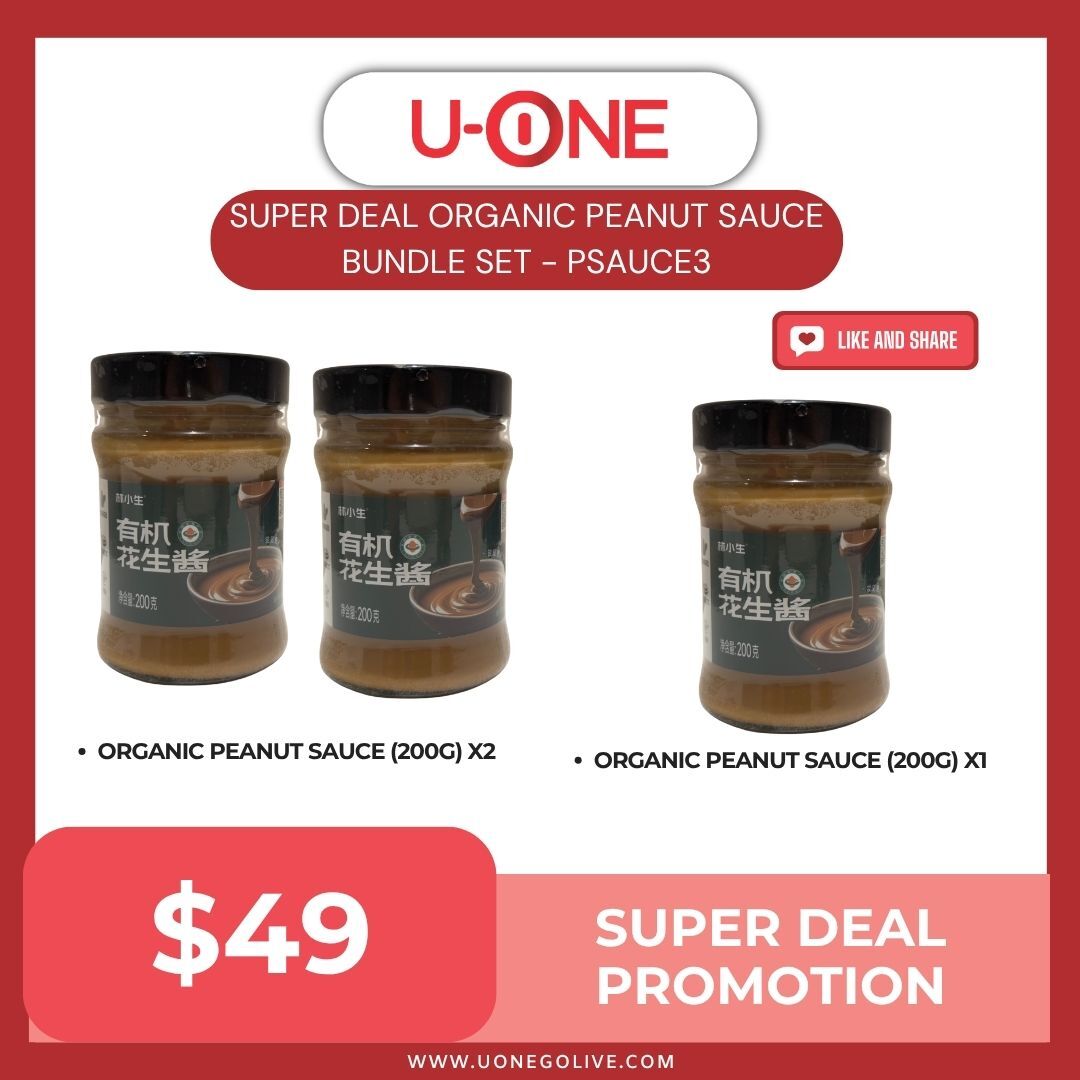 PRE-ORDER : SUPER DEAL ORGANIC PEANUT SAUCE BUNDLE SET - PSAUCE3