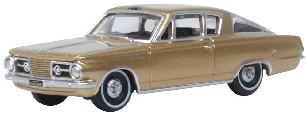 Oxford 87PB65001 HO規 1965 年普利茅斯 Barracuda 金色款