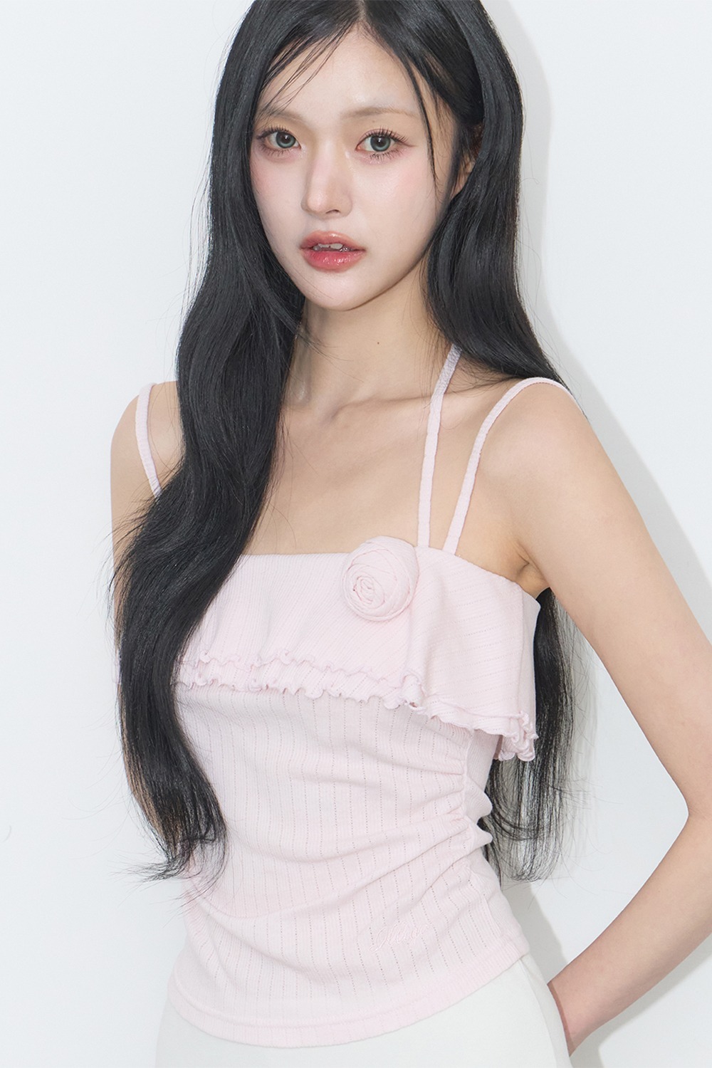 ILLIGO Rose Ruffle Sleeveless