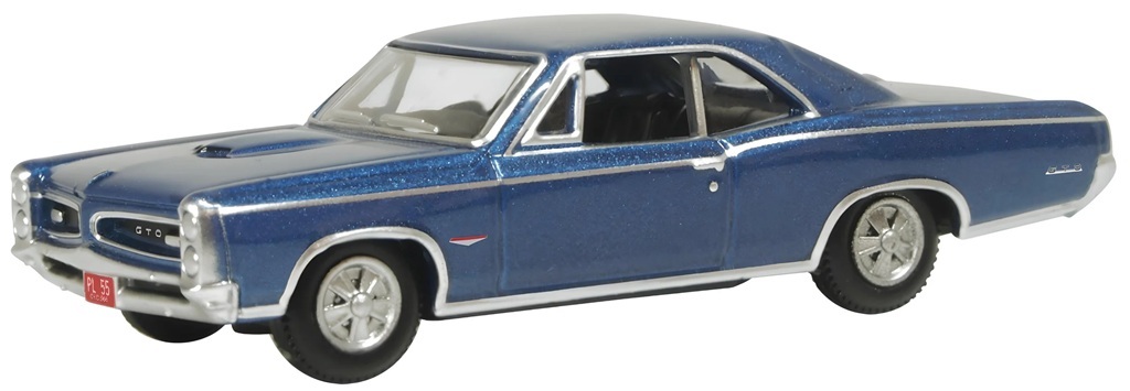 Oxford 87PG66001 HO規 1966年 龐蒂克 GTO 方丹藍