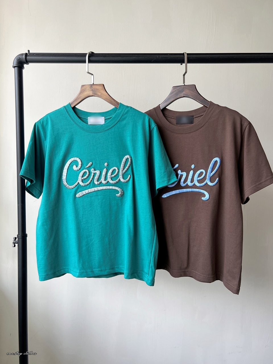 正韓Ceriel立體字母刺繡T (綠)