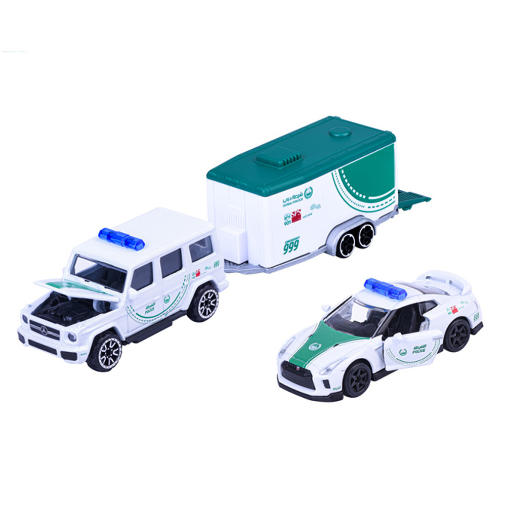 美捷輪小汽車-杜拜豪華警車拖車組
