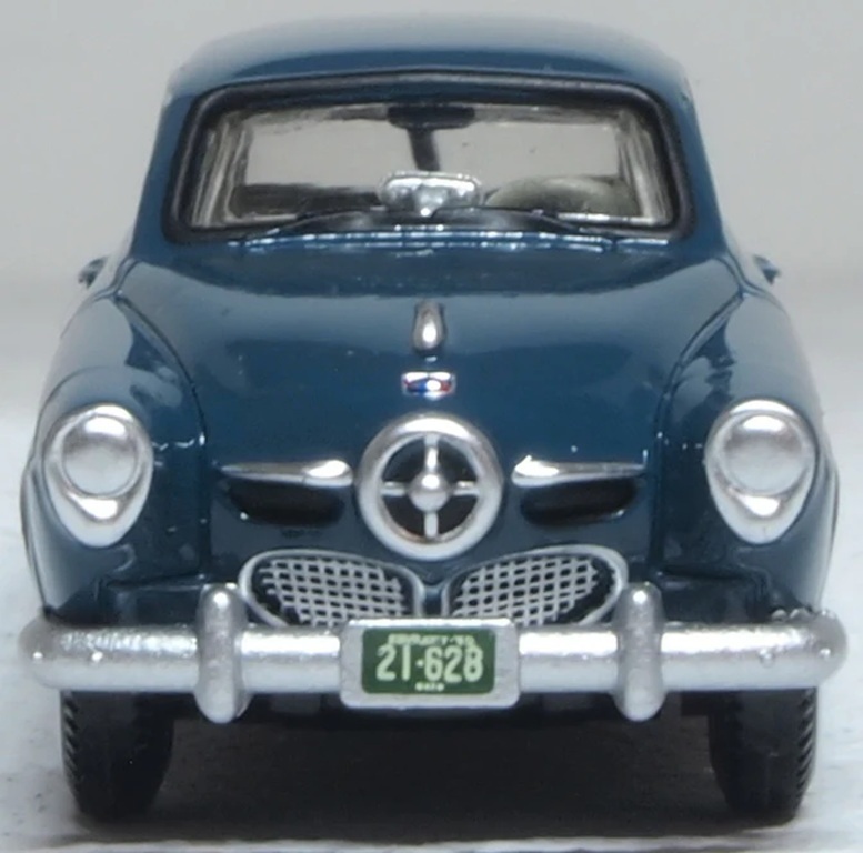 Oxford 87SC50002 HO規 1950 年 Studebaker Champion Starlight Coupe 水藍綠