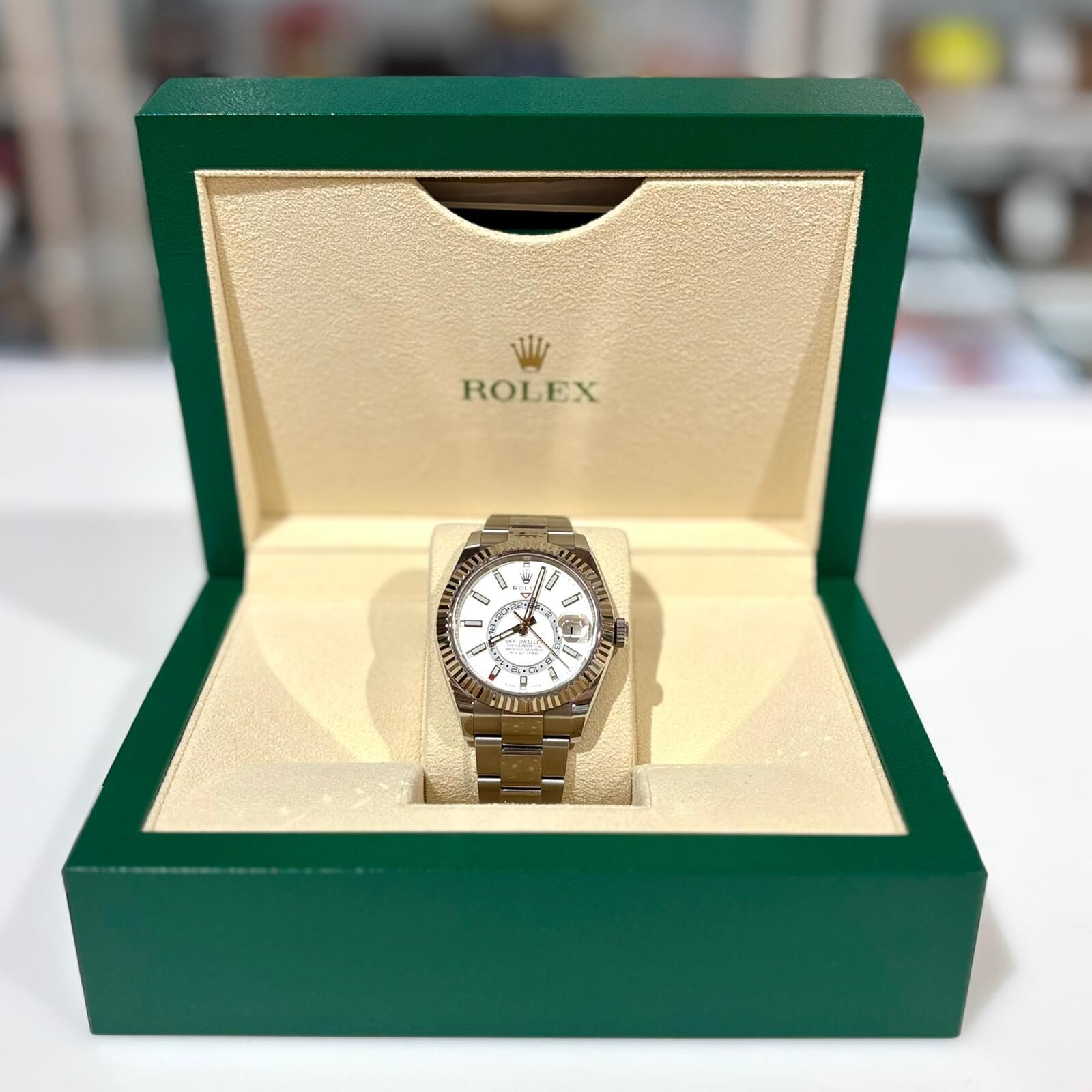 99%NEW二手ROLEX SKY-DWELLER 326934白面42MM 鋼錶 #勞力士 #香榭站正品