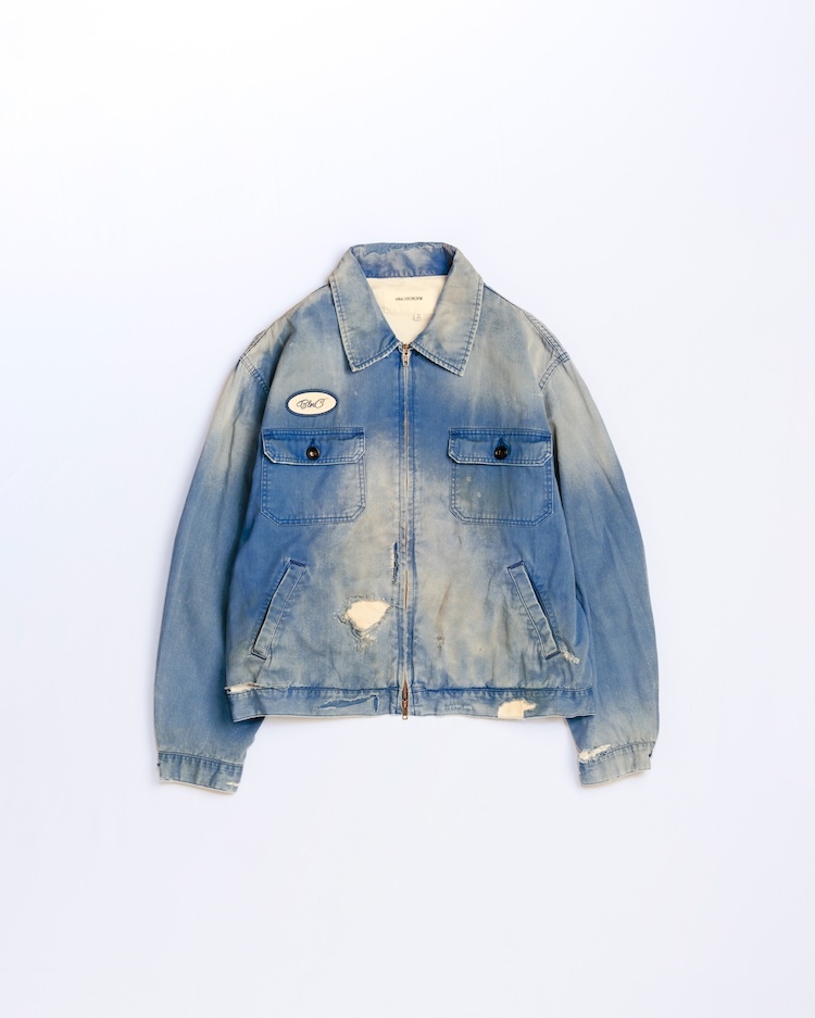 ANACHRONORM - AN404-R REMAKED TIMEWORN WORK JACKET - BLUE