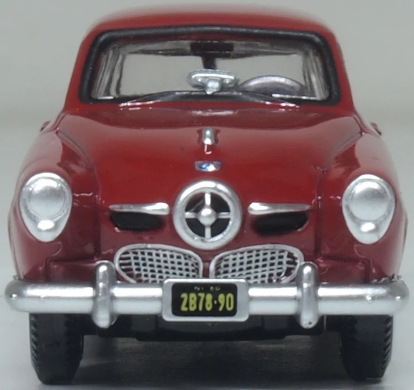 Oxford 87SC50003 HO規 1950 年 Studebaker Champion Starlight Coupé 科曼契紅