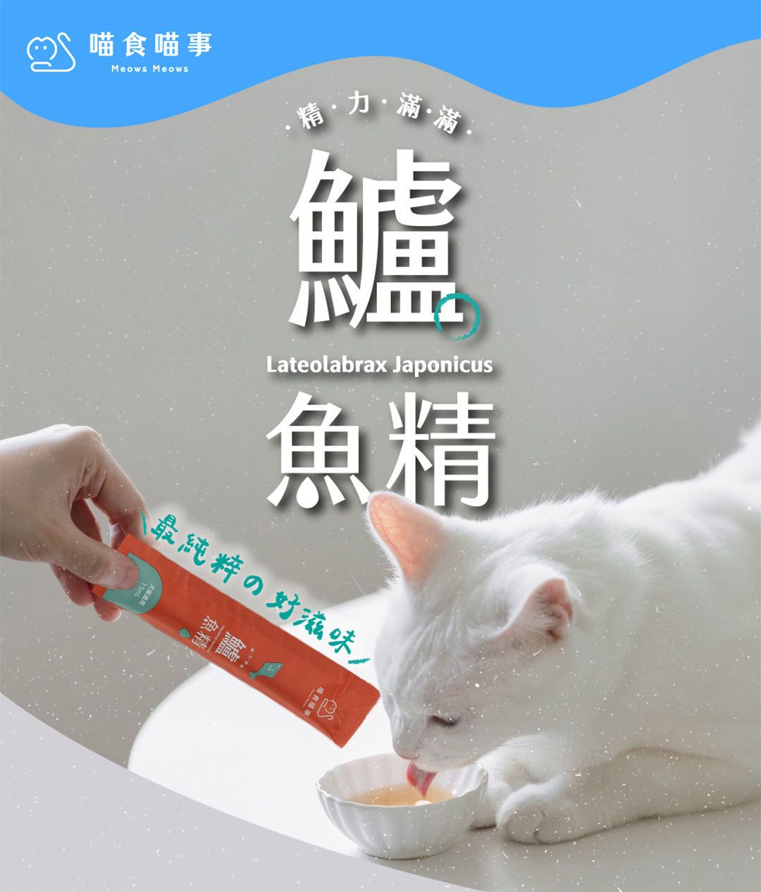 喵食喵事精力滿滿鱸魚精寵物鱸魚精