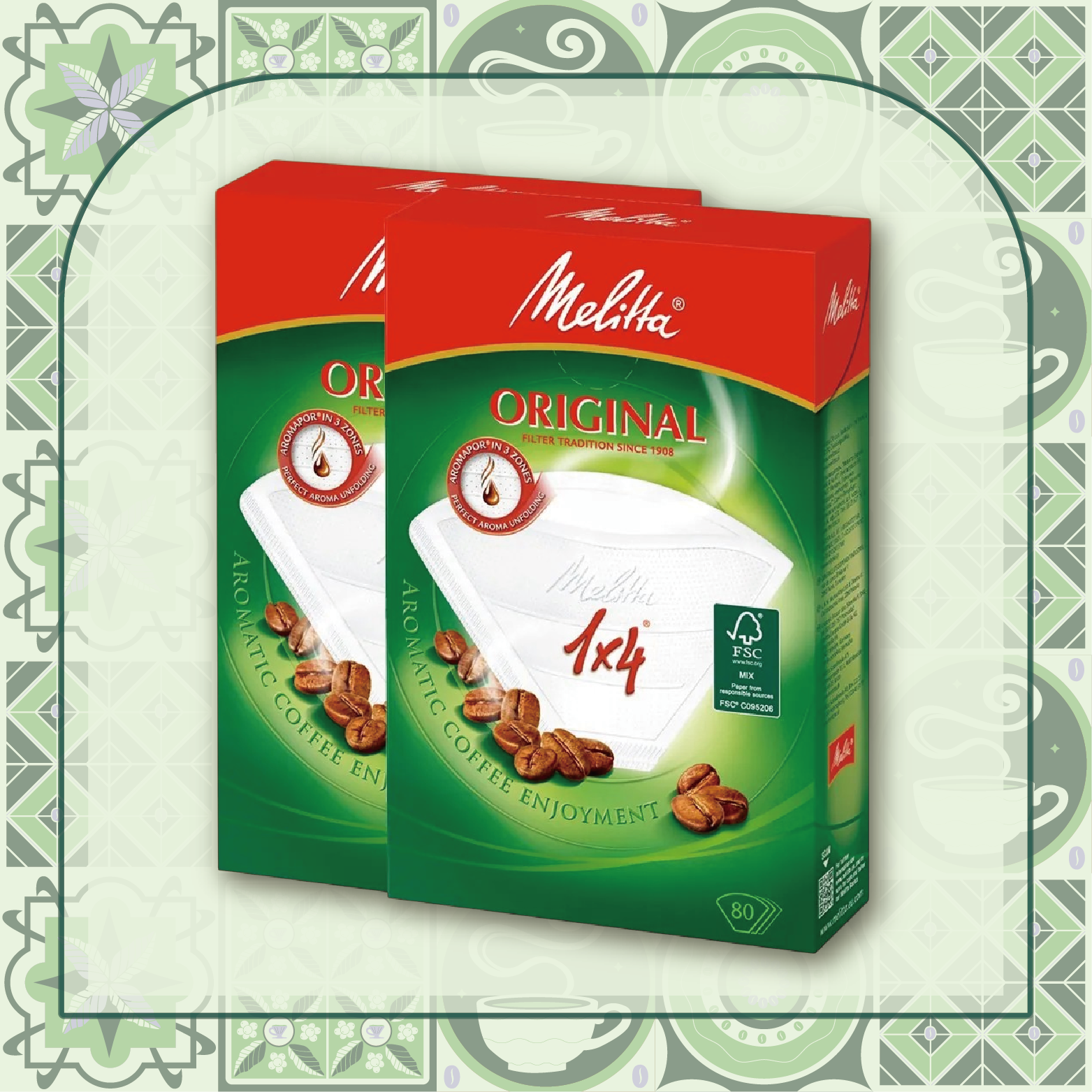 【咖啡濾紙】Melitta PO-148 漂白 80張/盒