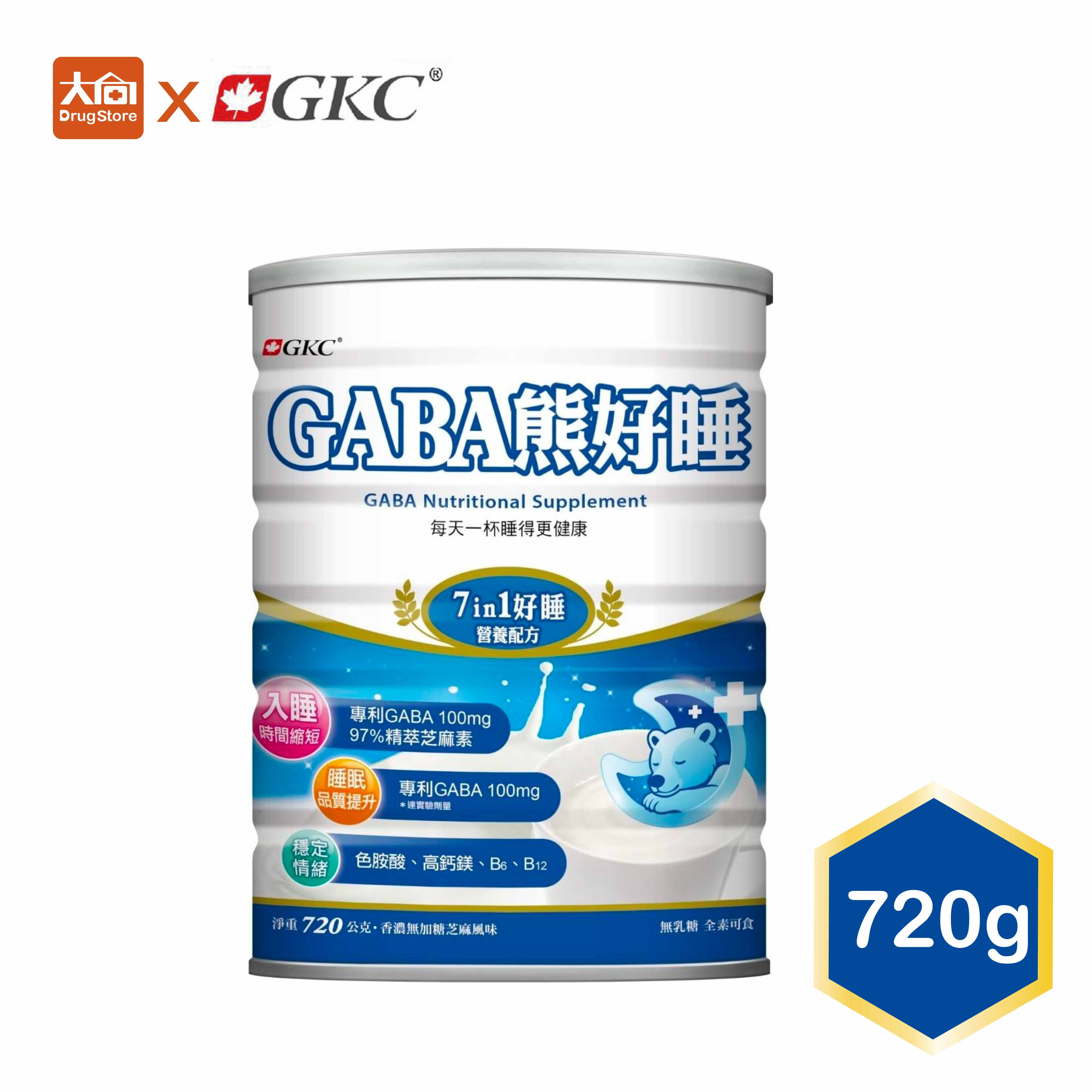 GKC GABA 熊好睡 720g/罐
