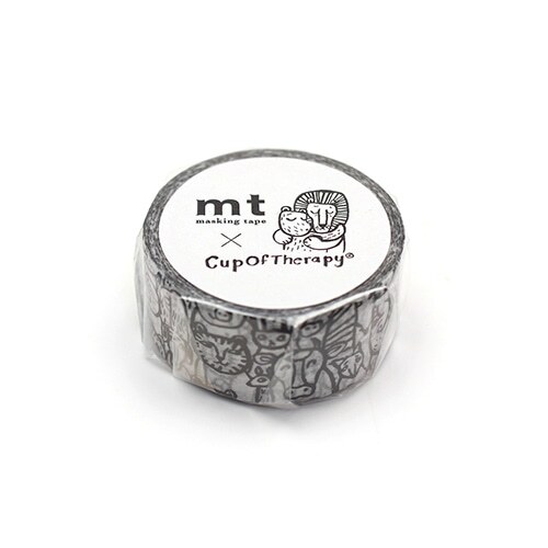Kamoi 遮蔽膠帶 CupOfTherapy 動物圖案