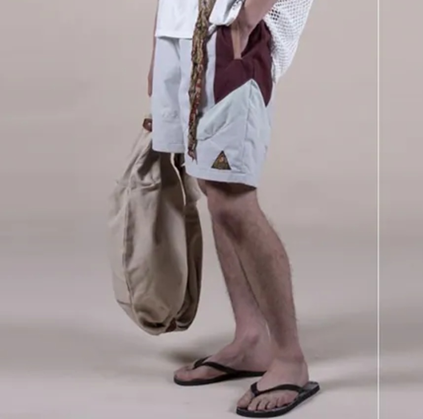 KAPITAL 2026 POLY TAFFETA SHAKA FESTIVAL SHORTS - PRE ORDER ITEM (預訂中)