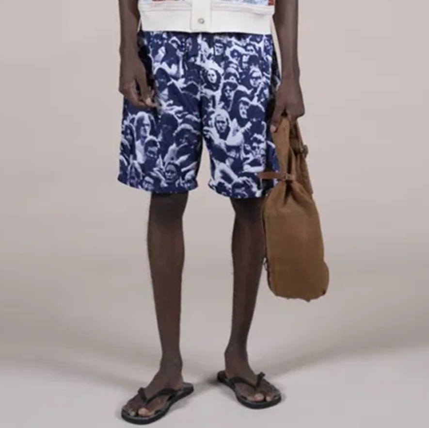 KAPITAL 2026 POLY TAFFETA FESTIVAL SHORTS - PRE ORDER ITEM (預訂中)