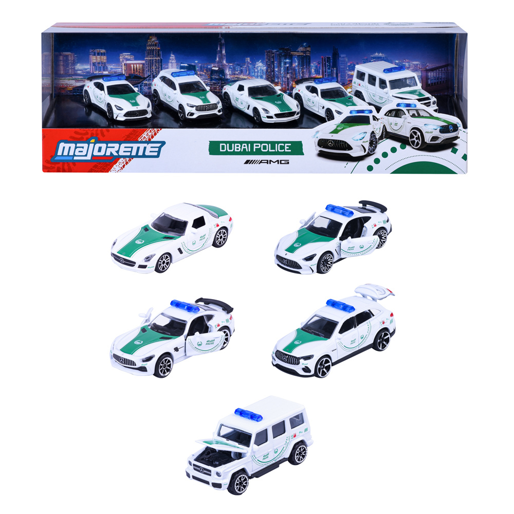 美捷輪小汽車-杜拜警車AMG 5入組