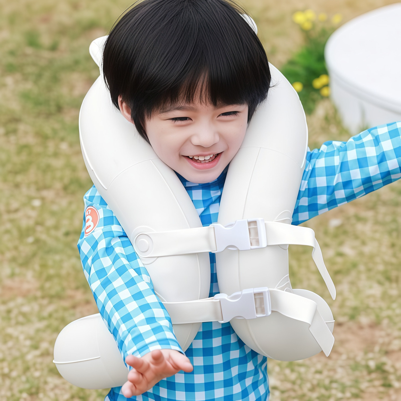 🐻🐰 韓國雙氣囊加厚環臂泳圈