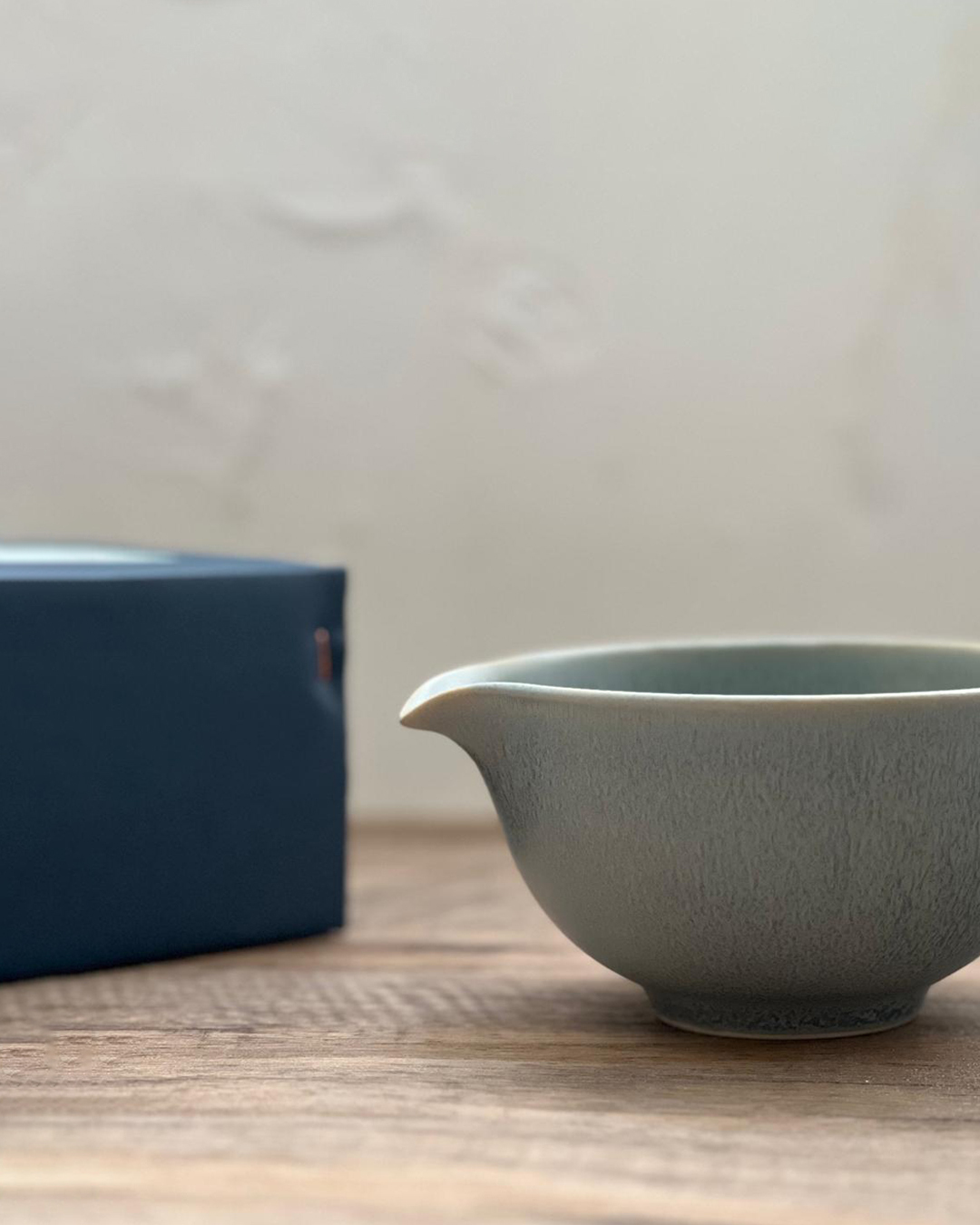 手工陶器 片口抹茶碗 霧灰綠｜美濃燒